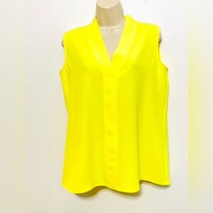 Calvin Klein yellow sleeveless top small